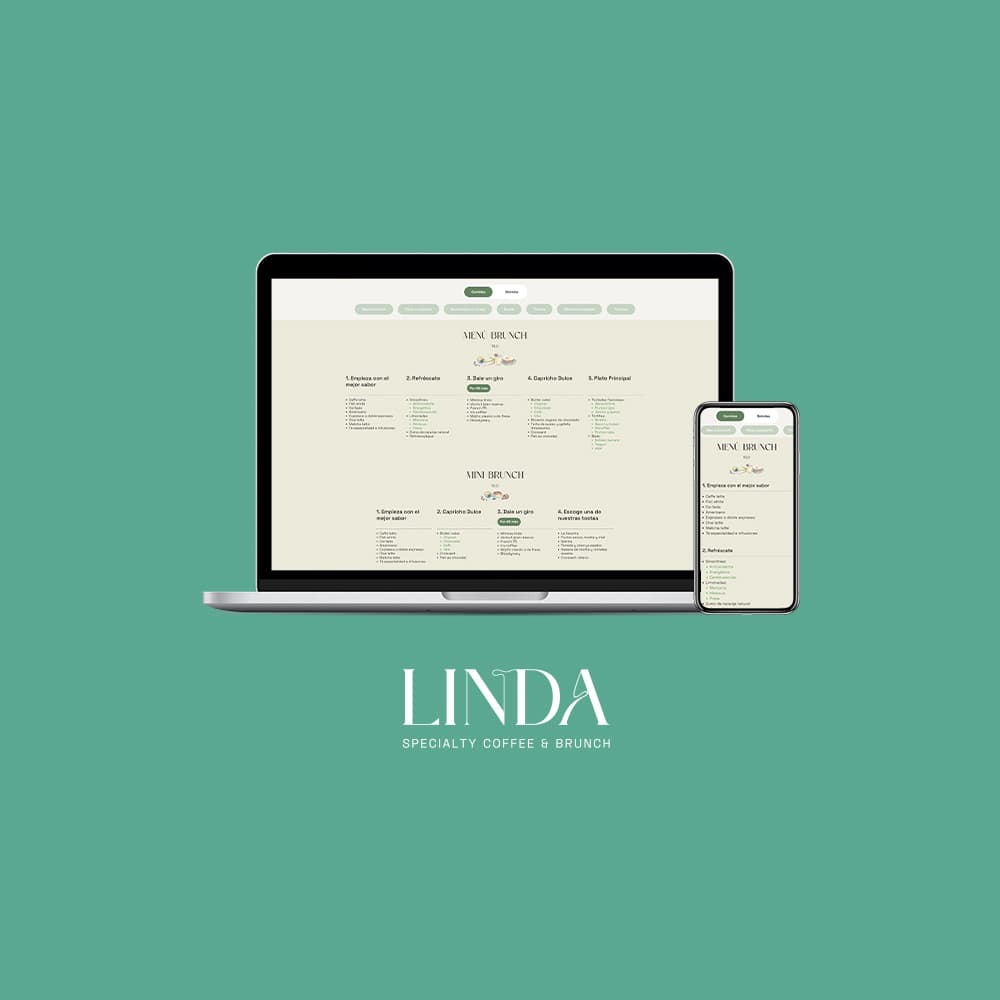 Cafe Custom Website Menu