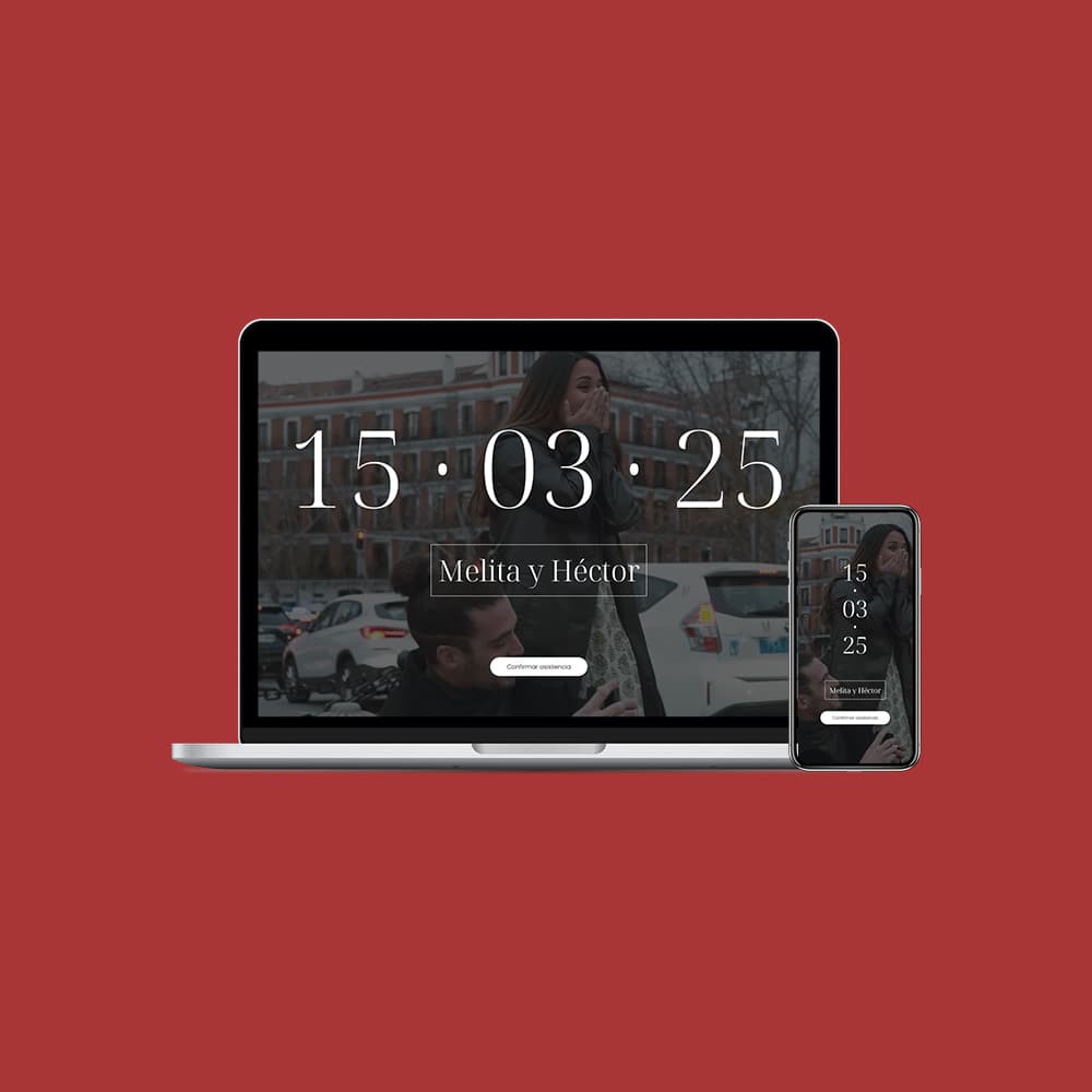 Wedding Invitation Landing Page